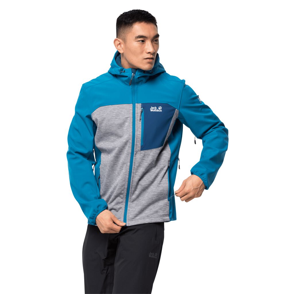 Jack Wolfskin SKY PEAK Vestes Homme Bleu - LFIJEDV-24